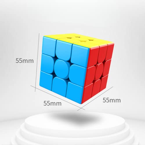 Cubo de Velocidad, Puzzles 3D, Cubo 3x3, Speed Cube, Incluye como Resolver, Reto para niños y Adultos, Coordinación, Estrategia, Habilidad, Cubo 3x3, Sin Pegatinas, Tacto Suave, Ajustable