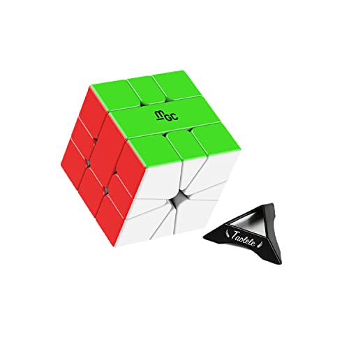 Cubo de Velocidad, YJ MGC Square-1 Cubo Mágico Magnético Profesional SQ1 sin Pegatinas en Forma de Twsit Rompecabezas 3D Rompecabezas Cubo Juguetes Cerebrales Regalos para Niños Adultos Niños Niñas