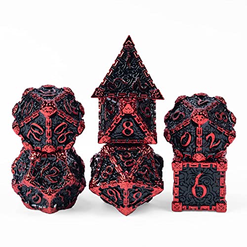 metal mythical dice set