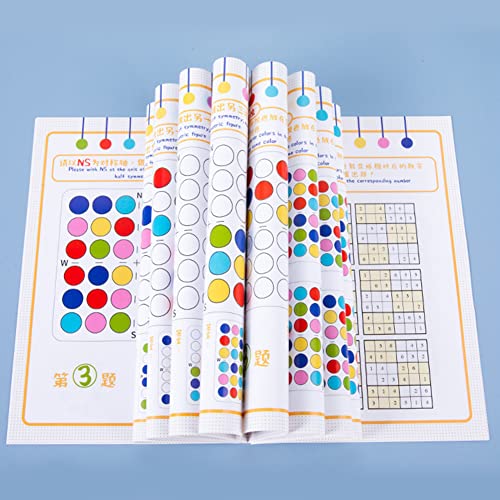 Cymwer Juguetes de Sudoku de Mesa de Madera, Juguetes educativos Divertidos Creativos, Juego de simetría de percepción del Color, Juguetes de educación temprana