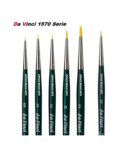 Da Vinci Serie 1570 Agua Color Cepillo, Fibra sintética, Verde,Nova,no. 0/10, 0/5, 0/2, 0/3, 0, 2