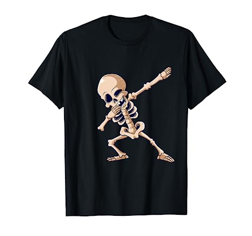Dabbing Esqueleto Halloween Baile Esqueletos Niños Camiseta