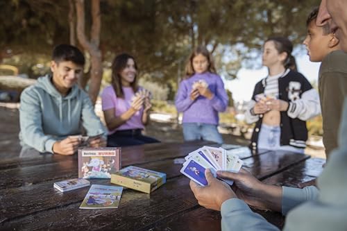 Dadral Games - Juego de Cartas Burro y Mentiroso | para Toda la Familia| 2 en 1 | Partidas de 10 a 15 Minutos | Multilingüe, Multicolor, Cartón
