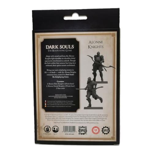 Dark Souls El Juego de rol: Miniaturas y Cartas de estadísticas de Alonne Knights DND, RPG, D&D, Dungeons & Dragons. Compatible con 5E