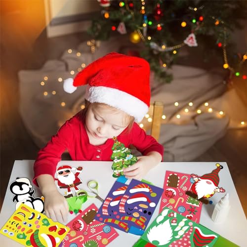 DAZZTIME Kit Manualidades Navidad Niños,Manualidades Navidad,36 Juegos Manualidades Navidad Niños,Regalo de Cumpleaños Fiesta Manualidades,para niños y niñas 3 a 8 años