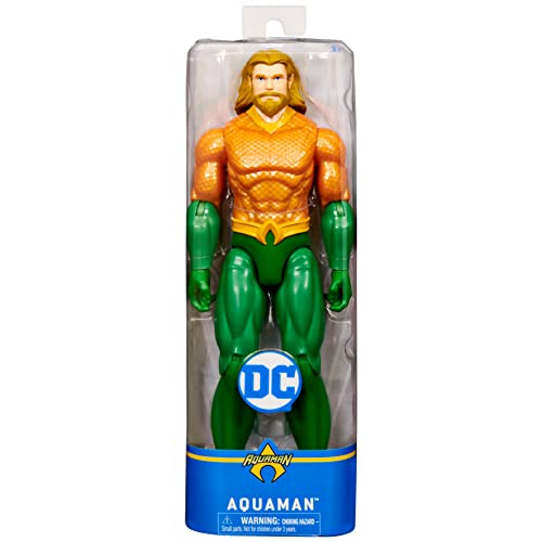 dc comics - Aquaman MUÑECO 30 CM - Figura Aquaman Articulada de 30 cm Coleccionable - 6060069 - Juguetes niños 3 años +