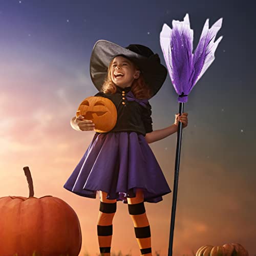 Decoración de Escoba de Bruja | Escoba de Brujas malvadas de Halloween para niños | Accesorios de Disfraz de Bruja, Accesorios de Disfraces para niños, Fiestas de Disfraces, Decoraciones de Halloween