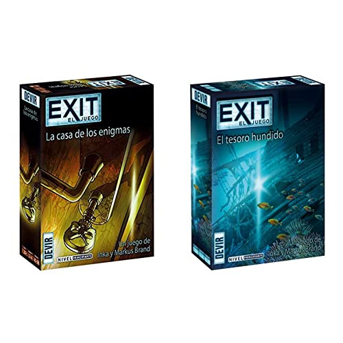 Devir Exit: La casa de los Enigmas (BGEXIT12) + Exit: El Tesoro hundido, Ed Español (BGEXIT7)