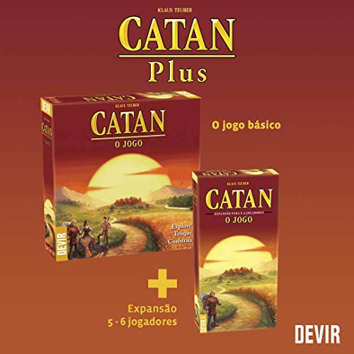 Devir - Juego de Mesa Catan Plus en Portugues (BGCATPLUS2PT)
