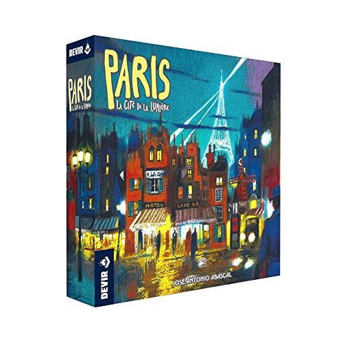 DEVIR Thames & Kosmos Paris: La Cite de la Lumiére - Tile Placement Game - Competitive Strategy Board Games for Adults & Kids - 2 Players - Ages 8+, BGPAREN