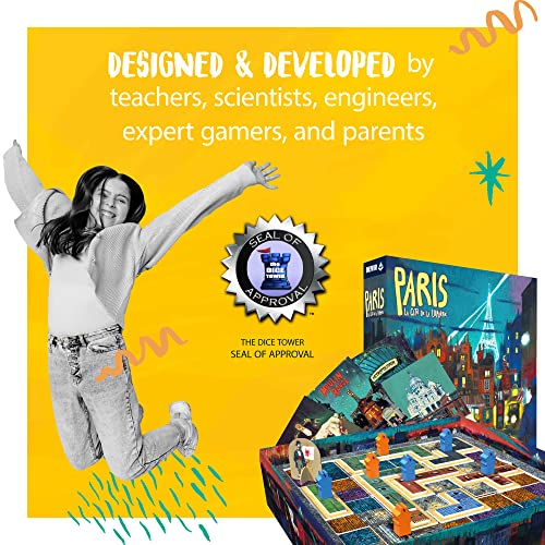 DEVIR Thames & Kosmos Paris: La Cite de la Lumiére - Tile Placement Game - Competitive Strategy Board Games for Adults & Kids - 2 Players - Ages 8+, BGPAREN