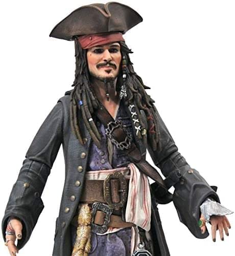 DIAMOND SELECT TOYS Piratas del Caribe: Dead Men Tell No Tales: Jack Sparrow Figura de acción coleccionable