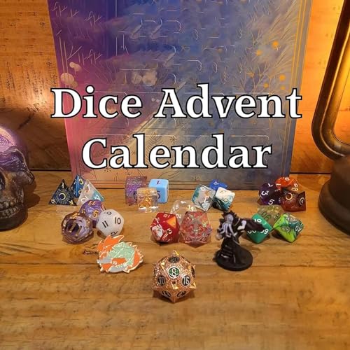 Dice Advent Calendar 2023, Dados Calendario de Adviento para Dungeons and Dragons, 24 días Dados poliédricos, Dados de rol D&D, Dados del Juego para Dungeons and Dragons DND RPG Regalos