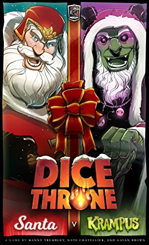 Dice Throne Inc Dice Throne Santa vs Krampus, juego de mesa de estrategia
