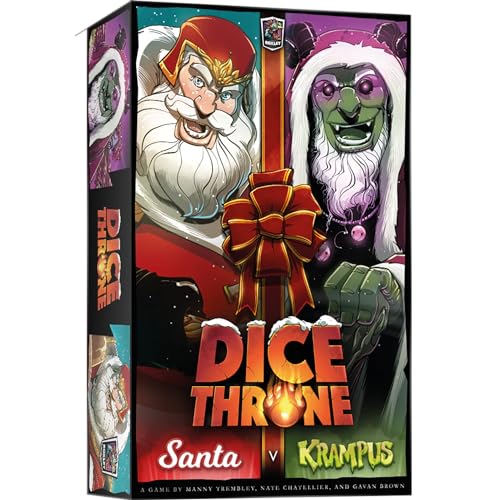 Dice Throne Inc Dice Throne Santa vs Krampus, juego de mesa de estrategia
