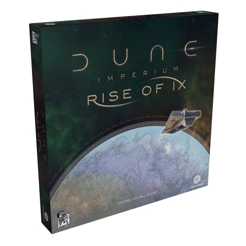 Dire Wolf Digital | Dune: Imperium – Rise of IX | Ampliación | Juego de conocedores | Juego de Estrategia | 1-4 Jugadores | A Partir de 13+ años | 60-120 Minutos | alemán