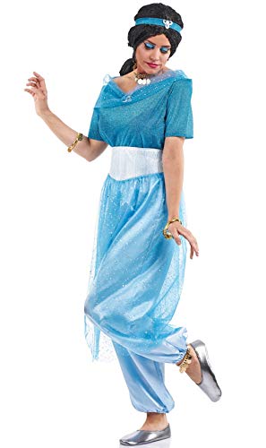 Disfraz de Princesa Jasmín Azul para mujer