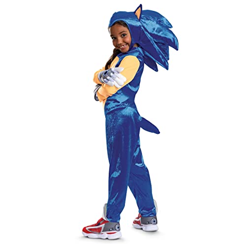Disguise Deluxe Sonic - Disfraz oficial de Sonic Prime para niños, talla 10-12
