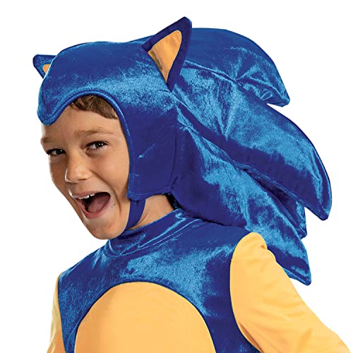 Disguise Deluxe Sonic - Disfraz oficial de Sonic Prime para niños, talla 10-12