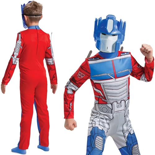 DISGUISE Disfraz oficial de Optimus Prime (edad 3-4) para niños, disfraz de Halloween para el Día Mundial del Libro