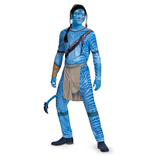 Disguise Oficial - Disfraz Avatar Hombre, Disfraz Avatar Adulto Jake Sully, Disfraz Sully Jake Hombre, Disfraz Cosplay Hombre, Disfraz Carnaval Hombre Talla L