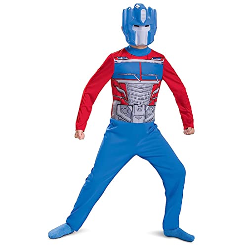 Disguise Oficial - Disfraz Optimus Prime Niño, Disfraz Transformers Niño, Disfraz Robot Niño, Disfraz Niño Superheroe, Disfraz Coche Niño, Disfraz Carnaval Niño Talla S