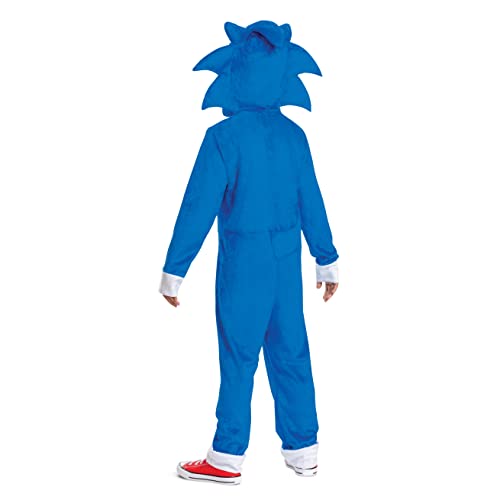Disguise Sonic the Hedgehog Disfraz oficial de Sonic Movie y gorro para niños, talla L (10-12)