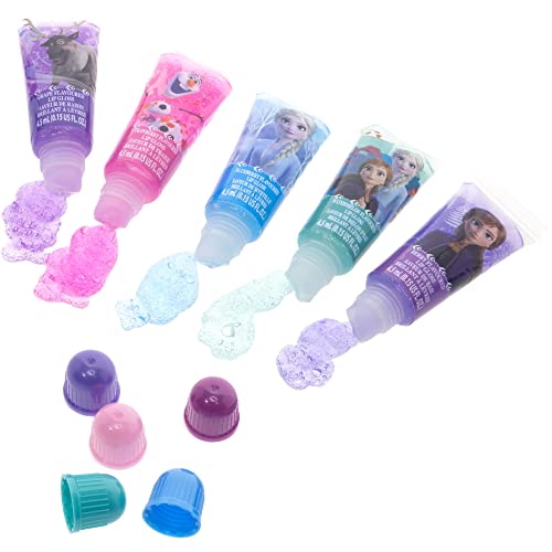 Disney Frozen - Townley Girl De Maquillaje cosmético para niñas con Pegatinas de uñas para Esmalte de uñas con Brillo de Labios - 11 Piezas | Regalo de cumpleaños para niñas a Partir de 3 años
