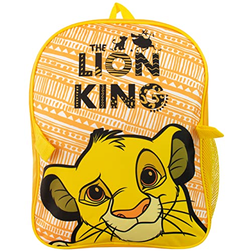 Disney Niños Mochila y bolsa de almuerzo Lion King Amarillo
