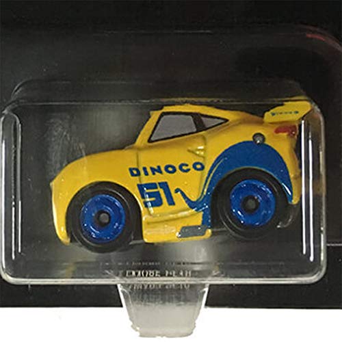Disney Pixar Cars Metal Mini Racers ~ Dinoco Cruz ~ FMV85 ~ Esquema de color azul y amarillo veh culo fundido a presi n