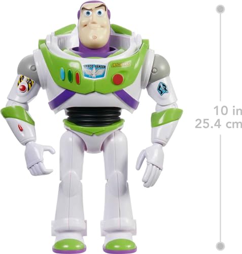 Disney Pixar Toy Story Buzz Lightyear grande Figura 25 cm articulada, juguete para niños +3 años (Mattel HFY27)