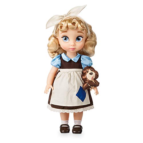 Disney Store: muñeca coleccionable de princesa niña de La Cenicienta, 39 cm, pelo enraizado, traje y zapatos realistas, juguete de Bruno en raso acolchado, para mayores de 3 años