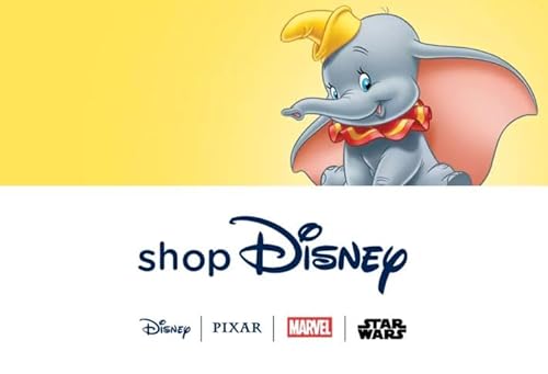 Disney Store: Peluche de Dumbo de bebé, 31 cm, Peluche en posición de Vuelo con Detalles Bordados y Orejas tridimensionales, Adecuado para Todas Las Edades