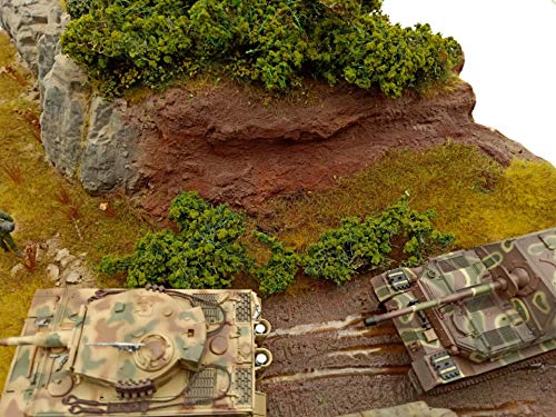DIY miniatura arbustos arbustos follaje terreno modelo kit arena mesa simulación paisaje wargaming decoración del terreno ferrocarril paisaje guerra mundo escénicos