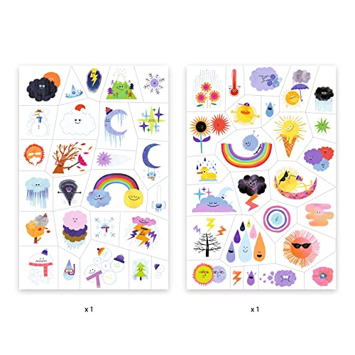 Djeco A&C- Juegos de Habilidad, Dibujos Animados, Multicolor (39613)