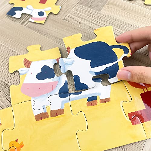 Djeco - DJ07205 - Puzzle - Vacas Constitución - Puzzle Silueta Las Vacas, Juguete Puzzle A Partir de 4 años
