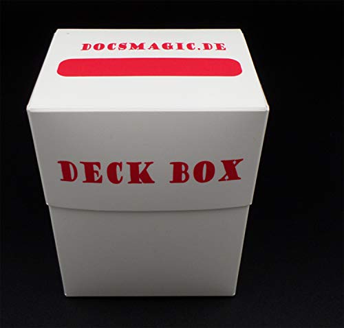 docsmagic.de 4 x Deck Box White + Card Divider - Caja Blanco - PKM - YGO - MTG