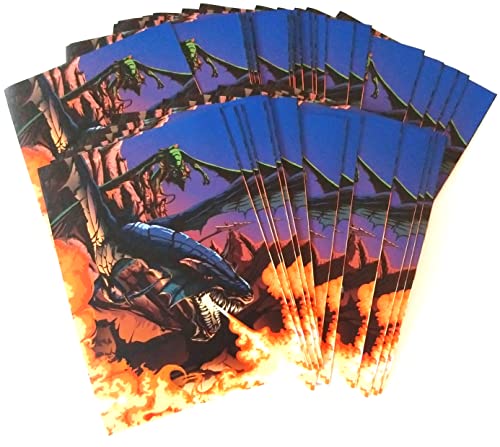 docsmagic.de 4X 100 Art Card Sleeves Zombies Elves Dragons Vampires Theme - 66 x 91 mm MTG PKM
