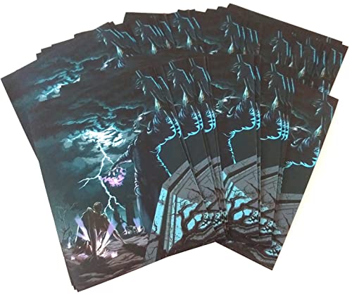 docsmagic.de 4X 100 Art Card Sleeves Zombies Elves Dragons Vampires Theme - 66 x 91 mm MTG PKM