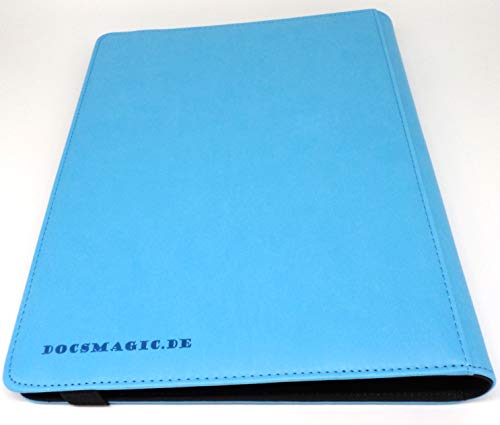 docsmagic.de Pro-Player Premium 9/18-Pocket Album Light Blue - 360 Card Binder - MTG - PKM - YGO - Álbum para Tarjetas Azul Claro