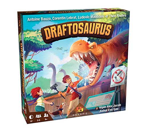Draftosaurus – Juego de mesa – De 2 a 5 jugadores – 8 años y más – Versión francesa