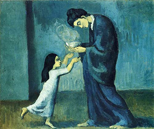 DTAUPREB Pintura por números para adultos, la sopa DIY pintura al óleo Pablo Picasso pintura acrílica por números kits para niños adultos principiantes