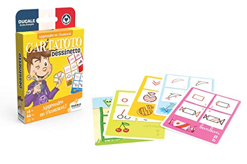 Ducale, le jeu français Cartatoto Dessinetto 10006520 - Juego de Cartas, Educativo, para enseñar y Aprender a Dibujar (versión en francés)