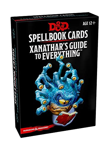 Dungeons & Dragons Spellbook Cards: Xanathar’s Guide To Everything (D&D Accessory -Versión en Inglés)