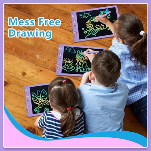 DYNASONIC (DYNA-PM Gato Tableta Escritura LCD Color de 10 Pulgadas para niños. Pizarra magnética para Dibujar. Juguete Educativo. Regalo para niño. Pizarra Infantil 2 3 4 5 6 7 8 9 años