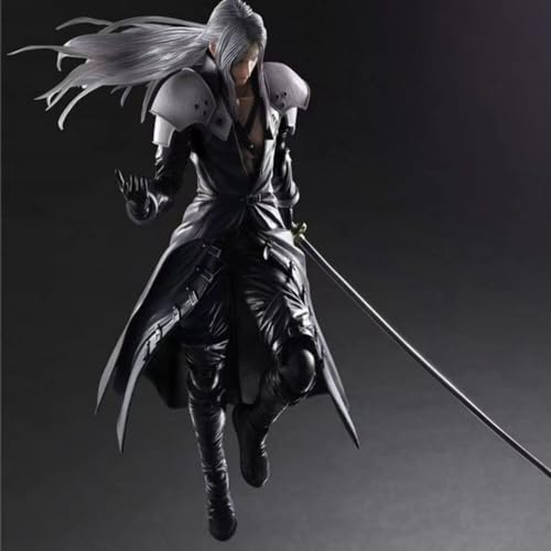 Eamily Para Sephiroth Anime Personajes Colección de Personajes Modelo Estatua Juguetes PVC Plástico Decoración de Escritorio