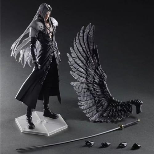 Eamily Para Sephiroth Anime Personajes Colección de Personajes Modelo Estatua Juguetes PVC Plástico Decoración de Escritorio
