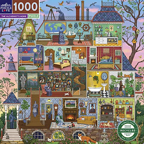 eeBoo- Garden Puzzle Adulto 1000 Piezas - La casa del alquimista (PZTAST)