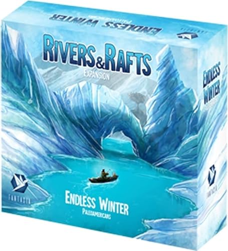 Endless Winter Paleoamericans Rivers & Rafts Expansión del juego de mesa | Juego de estrategia prehistórica para adultos y niños | A partir de 12 años | 14 jugadores | Tiempo de juego promedio