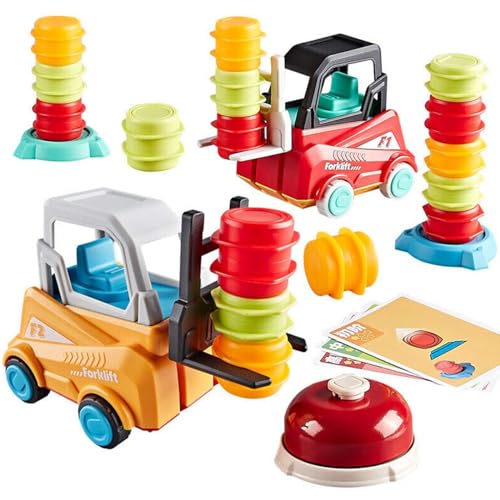 Engineer Forklift Transport Game,Forklift Transport Game,2-Player Stack & Matching Skill Game,Education Stacking Toys,Educational Toy Gift for Kids Christmas Birthday,Forklift Toys for Kids and Adult